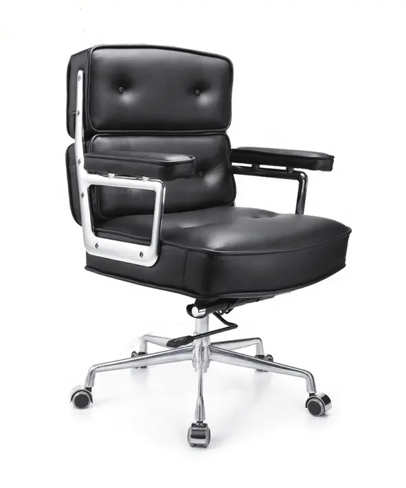 Fauteuil de bureau rotatif en cuir pu, chaise avec roues, nouveau modèle, moderne, vente en gros