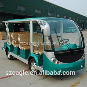 14seater Automatic drive Sightseeing shuttle bus with Curtis controller Shuttle personnel carriers-EG6118KA