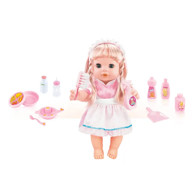 14 Inch Baby Drink Water Pee Girl Toy Doll with 12 sounds IC HC403643