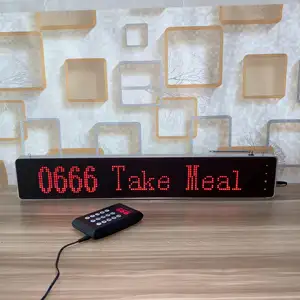 Queue management system restaurant pager with LED display panel queue management device