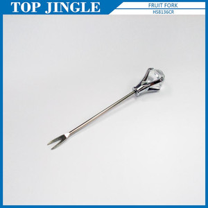 Petite fourchette à dessert colorée rigide en forme de diamant - Product Image 5