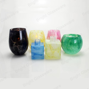 En gros haute qualité noir marbre pierre naturelle logo personnalisé porte-bougies fabriqué en chine - Product Image 4