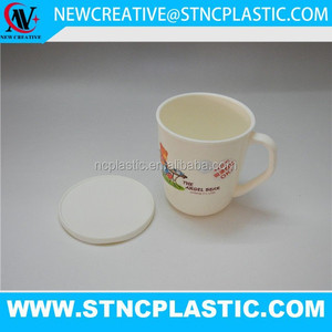 gelas plastik di plastica di grandi dimensioni sicuro forno a microonde tazza con coperchio - Product Image 3