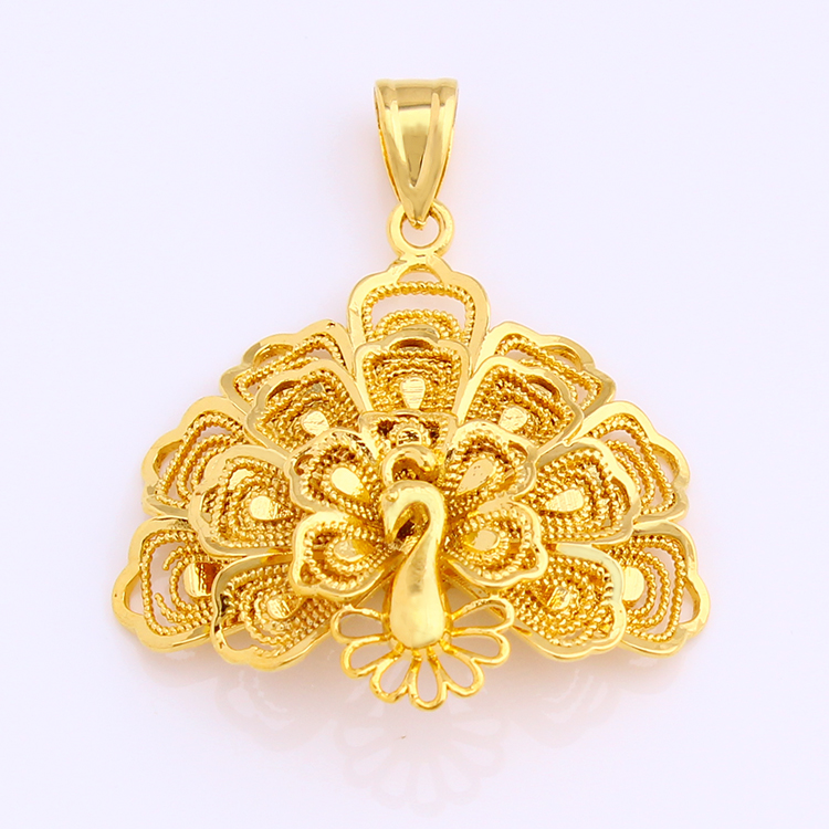Gold Peacock Pendant Jewelry China 