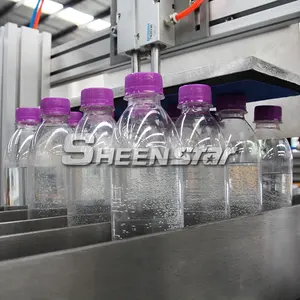 SIEMENS PLC-planta de producción de bebidas de energía, máquina de embotellado de agua brillante