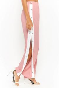 <span class=keywords><strong>Pantaloni</strong></span> <span class=keywords><strong>Palazzo</strong></span> da <span class=keywords><strong>Donna</strong></span> KY con Vita Elasticizzata, Gamba Dritta, Bottoni a Pressione Laterali e Strisce Contrastanti Staccabili - Product Image 5