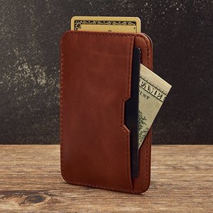 Portefeuille à manches fines avec Protection RFID, <span class=keywords><strong>porte</strong></span>-cartes de crédit en <span class=keywords><strong>cuir</strong></span> <span class=keywords><strong>italien</strong></span> de qualité supérieure - Product Image 1