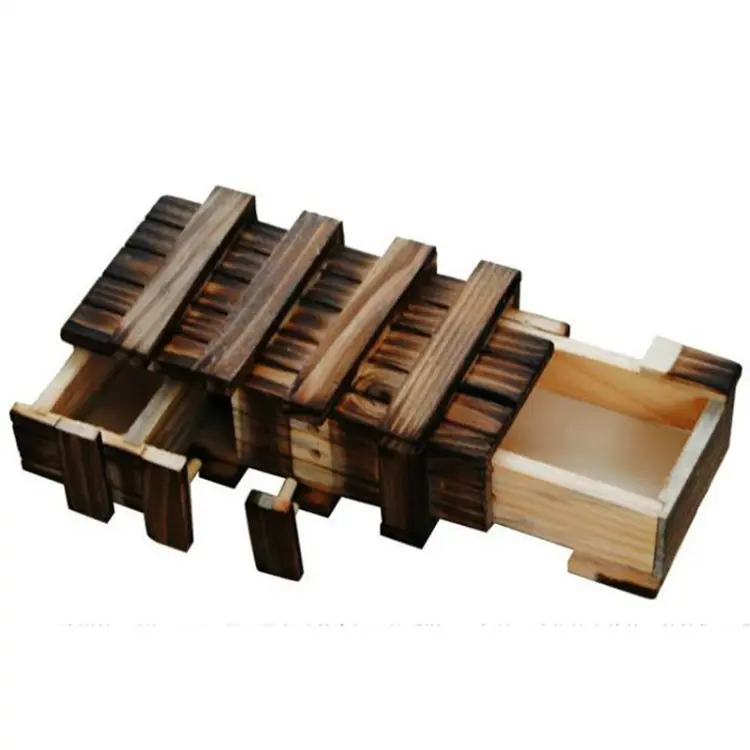 Rompicapo Segreto Box Magic Box Con Segreto Giocattoli Educativi per Bambini Puzzle Di Legno