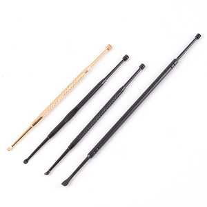 Double Side <strong>Ear</strong> <strong>Pick</strong> Cleaner Stainless Steel Rose Gold Convenient <strong>Ear</strong> Care Accessory Material <strong>Ear</strong> Wax Remover in Poly Bag - Product Image 1