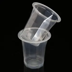Custom PP Disposable Clear New Plastic Milk Tea Cup