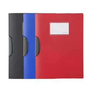For Hot Sale PP Plastic Report Cover &amp; Spine Bar A4 Clip Pocket <strong>File</strong> Folder with Swing Clip - Product Image 1
