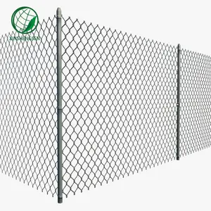 Low Price PVC Coated Galvanized Diamond Cyclone Wire Mesh Rolls 6ft Chain Link Fence For Sale