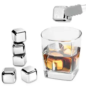 Food Grade Stainless Steel <strong>Whiskey</strong> Rocks <strong>Ice</strong> <strong>Cubes</strong> - Product Image 1