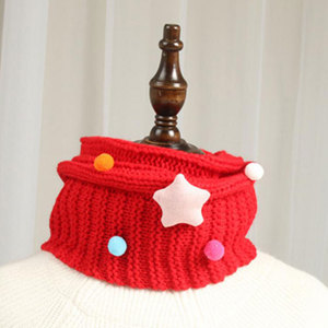 Alibaba Chine <span class=keywords><strong>Gros</strong></span> Personnalisé Enfants D'hiver Tricoté De Laine <span class=keywords><strong>Snood</strong></span> Avec Peu Étoiles - Product Image 3