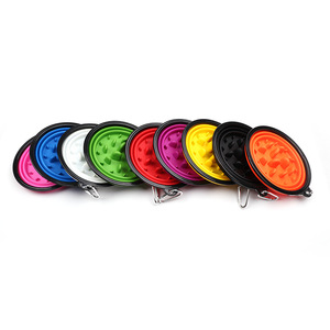 Tempat Makan Anjing, Tempat Makan Anjing, Tempat Makan, Makanan, Air, Interaktif, Perjalanan, Silikon Dapat Dilipat, Mangkuk Anjing, Lambat - Product Image 4