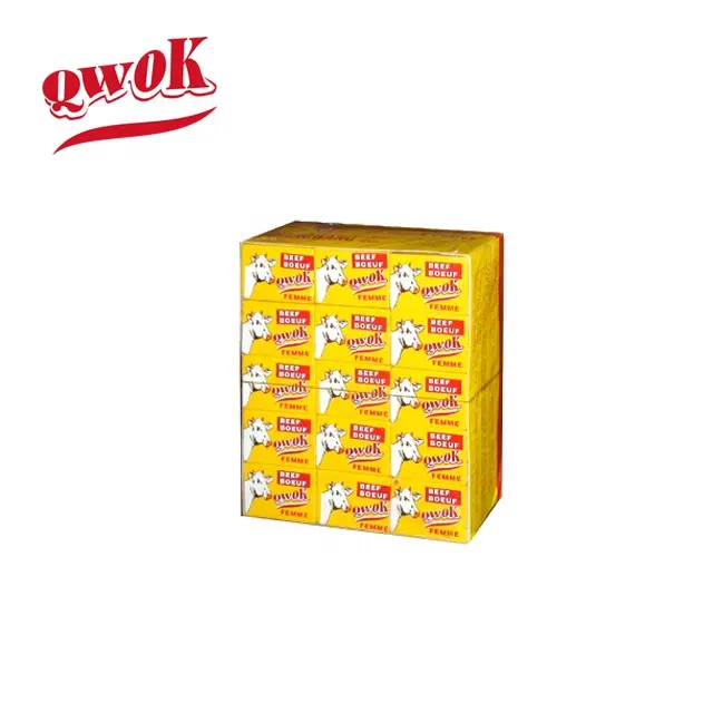 Africano cibo 10g halal Manzo stock cube bouillon cubo sapore di manzo spezie cubo