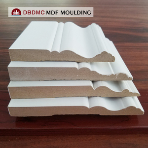 Moulure décorative moderne en MDF blanc apprêté pour coin de plafond, idéale pour les villas - Product Image 4