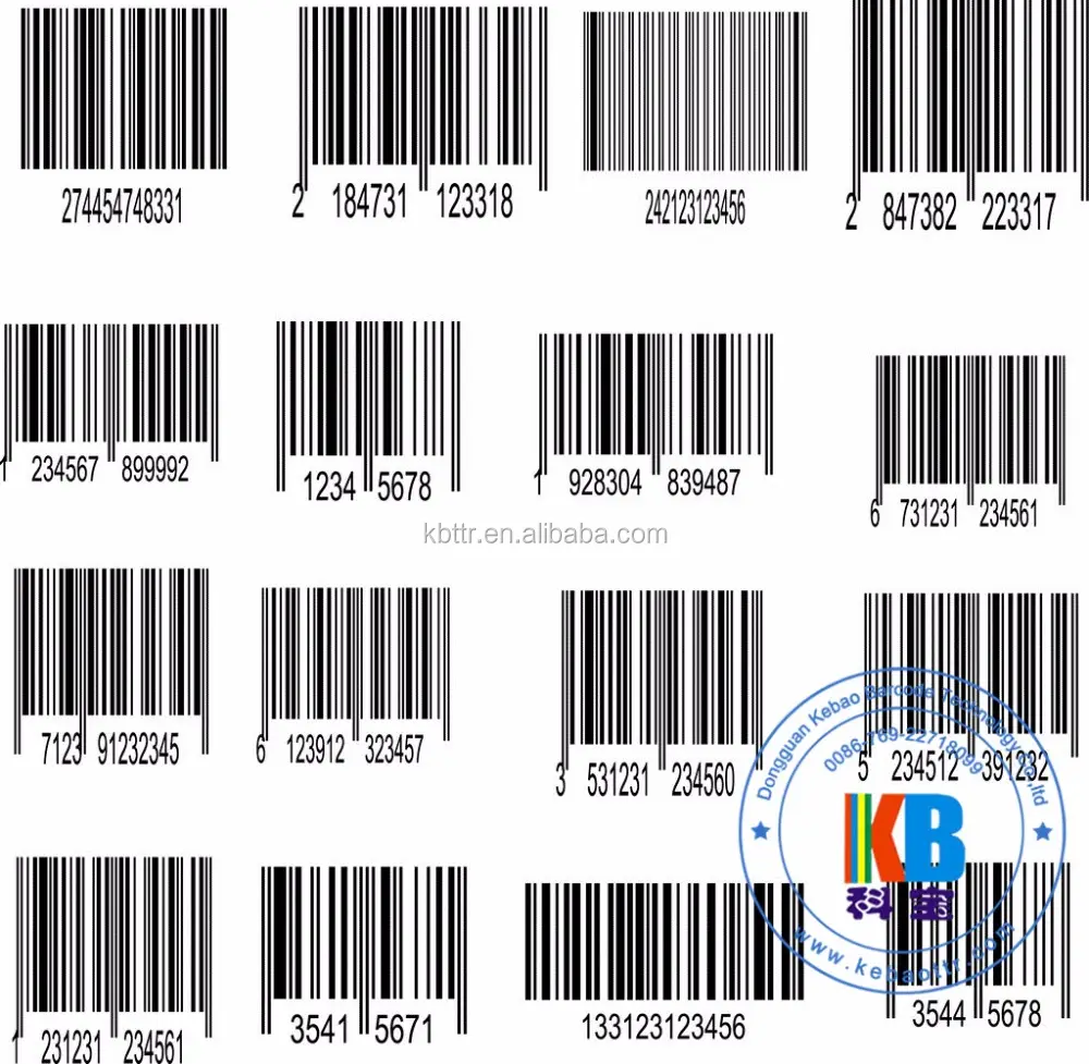 QR code Plastic paper heat transfer adhesive Barcode printed adhesive label