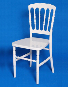 Chaise <span class=keywords><strong>Napoléon</strong></span> en résine blanche pour fête de mariage QL690W - Product Image 2