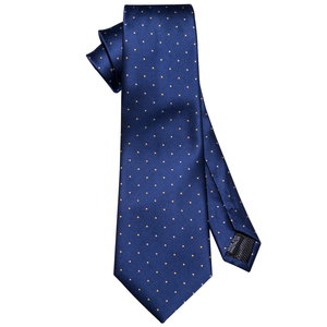 <span class=keywords><strong>Corbatas</strong></span> de seda 100% para hombre, <span class=keywords><strong>corbatas</strong></span> de alta calidad tejidas en <span class=keywords><strong>azul</strong></span> <span class=keywords><strong>marino</strong></span> con lunares y diseño personalizado - Product Image 5