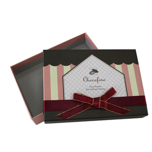 Lujo <span class=keywords><strong>mate</strong></span> laminación de cartón caja de embalaje pajarita con tapa - Product Image 4