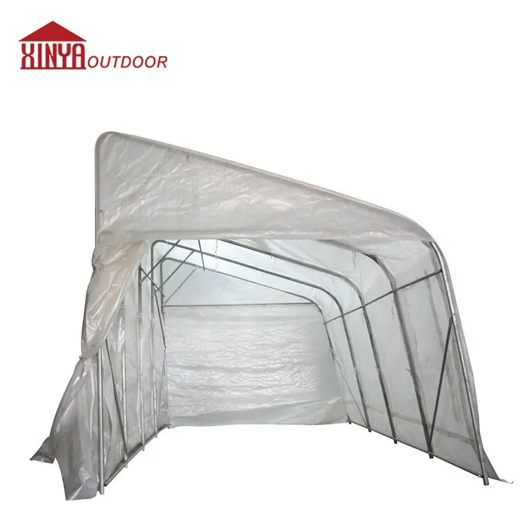 Enkele helling auto onderdak draagbare auto tent stalen frame 185g PE cover parkeer tent van chinese fabriek