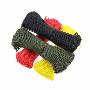 Màu Sắc Tùy Chỉnh Micro Paracord Cắm Trại Mini Parachute Dây 2.5 Mét 3 Strands Ngoài Trời Micro Dây/Feet