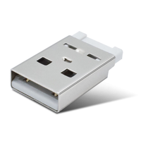 Konektor USB 2.0 4P Tipe A Jantan Dayu Short Body Copper Solder untuk Kabel Data USB