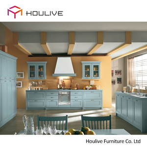 Luce blu stile country <span class=keywords><strong>francese</strong></span> acero armadio da <span class=keywords><strong>cucina</strong></span> in legno <span class=keywords><strong>cucina</strong></span> - Product Image 2