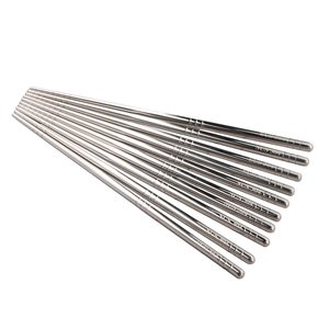 Palitos <span class=keywords><strong>Chinos</strong></span> reutilizables <span class=keywords><strong>con</strong></span> logotipo personalizado <span class=keywords><strong>palillos</strong></span> 304 acero inoxidable redondo estilo chino japonés <span class=keywords><strong>palillos</strong></span> caja de regalo boda - Product Image 6