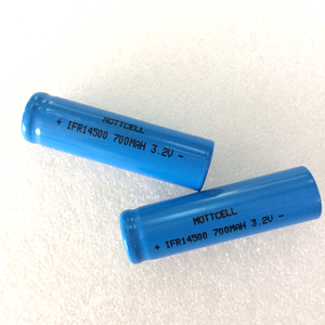 Premium Compatibles IFR14500 LiFePO4 Celular 700 mAh <span class=keywords><strong>3</strong></span>.2 V de Litio de La Batería Solar - Product Image 1