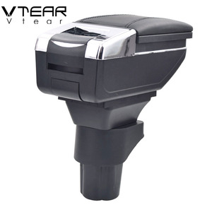 Vtear pour <span class=keywords><strong>Nissan</strong></span> <span class=keywords><strong>Micra</strong></span>/March Boîte d'accoudoir en cuir PU Boîte de rangement centrale Porte-gobelet Produits de style automobile intérieur Accessoire - Product Image 4