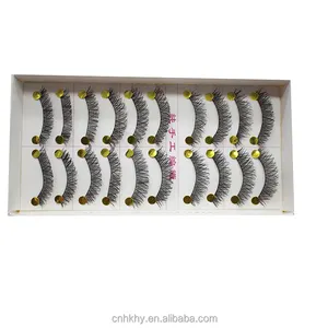 Qbeka 10 זוגות נשים נשים טבעיות מחפש cilia עם מברשת הסיבים הפופולריים ביותר הסיבים מלאכותיים דבק עבור m14 - Product Image 1