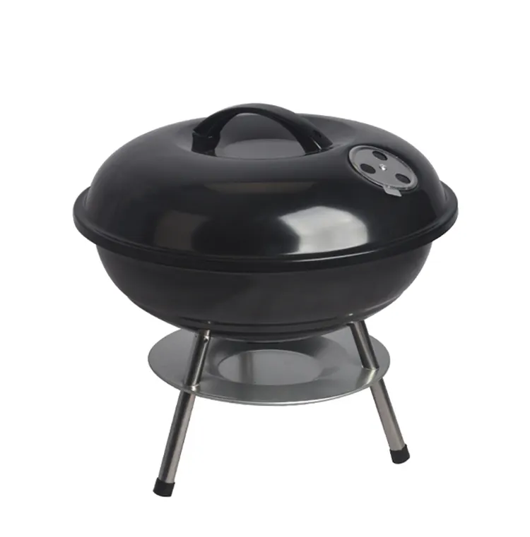 SEJR 14 Inch Charcoal Kettle BBQ Grill Portable Round Barbecue Grill 37X37X36cm
