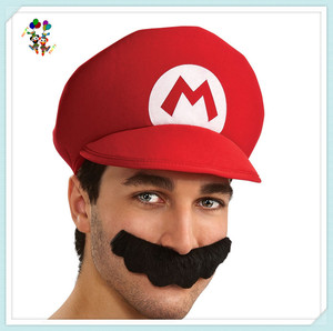 Anime Cosplay Fancy Dress <span class=keywords><strong>Costume</strong></span> <span class=keywords><strong>Mario</strong></span> <span class=keywords><strong>Bros</strong></span> Funny Adult Party Hats avec Barbe HPC-2083 - Product Image 2