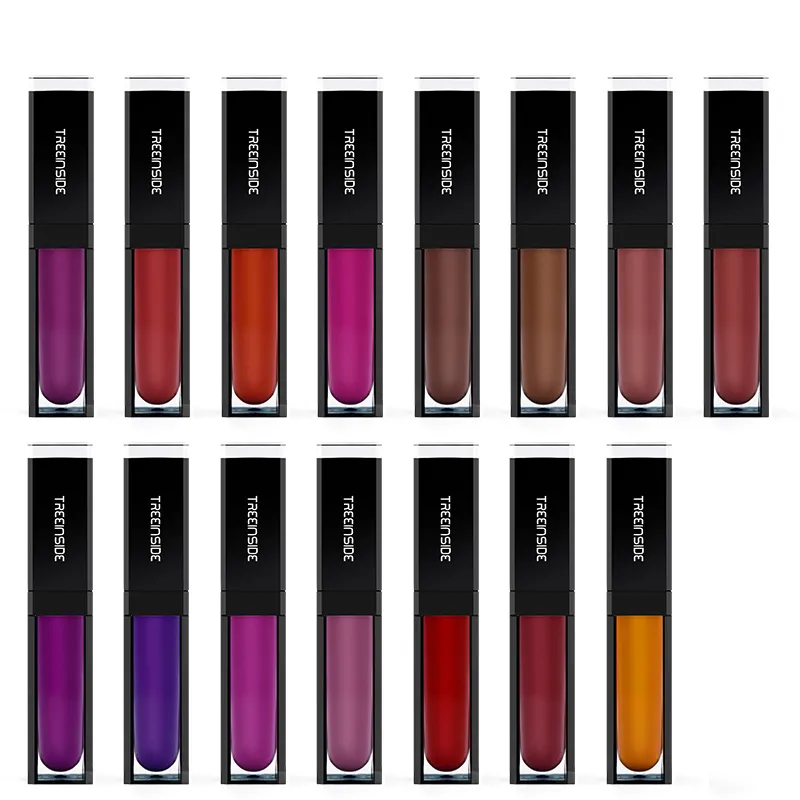 Lipstik Cair Lampu Label Pribadi 30 Warna, Lipstik Cair Tanpa Logo Menyesuaikan Merek Lipgloss Anda Sendiri Oem