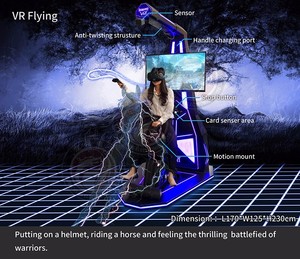 Vart 1 asiento 9d VR hípica/Parque de Atracciones 9d cine paseos Simulador de montar a caballo para la venta - Product Image 2