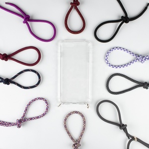 Nhiều Màu Sắc Cổ Dây Dây Đeo Chéo cơ thể Điện Thoại Di Động Chuỗi Vòng Cổ Chủ Rõ Ràng <span class=keywords><strong>TPU</strong></span> Bìa Trường Hợp Đối Với iPhone 6/ 7/7 cộng với/XS/XR - Product Image 3