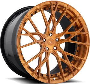 Fit Te Ferrari F12 Custom Koperen 2-PC Gesmede Lichtmetalen Velgen 5X114.3 Gespreide 21X9.5 | 22x12.5