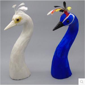 Figuritas de animales de resina, decoración popular de pavo real para el hogar y el jardín, novedad - Product Image 6