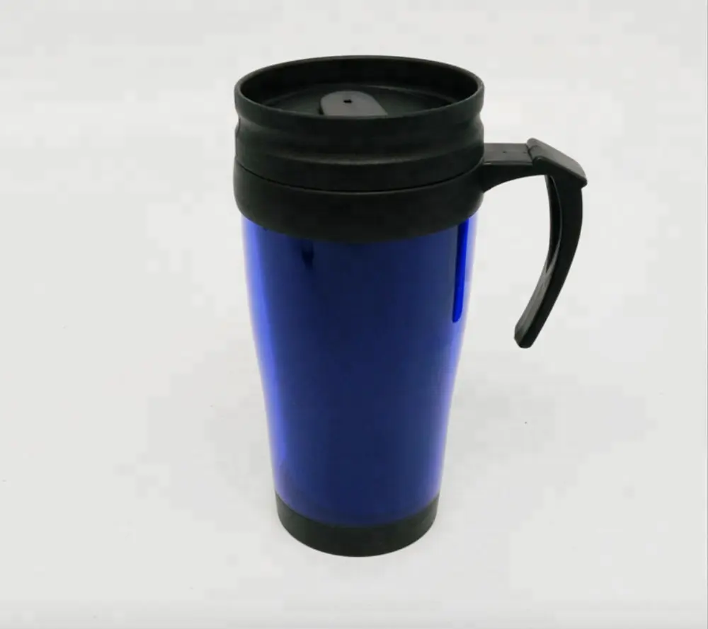 Caneca térmica automática de parede dupla de plástico do logotipo personalizado de alto desempenho