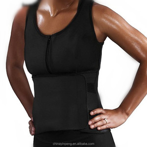 Plus Size Neoprene Sweat <span class=keywords><strong>Sauna</strong></span> Hot Body Shapers Vest vita Trainer gilet dimagrante Shapewear corsetto regolabile per cintura sudore - Product Image 5