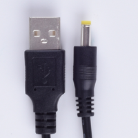 Cable de Alimentación de CC de 1 m, 2 A, 5 V, Cable de CC de Cobre con Conector USB Macho a 4.0*1.7 mm