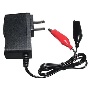 6V 1000mA Memimpin Asam Baterai Charger 7.2V 1A untuk 6V 4Ah 4.5Ah Listrik Bayi Mainan Mobil mobil Sepeda Motor