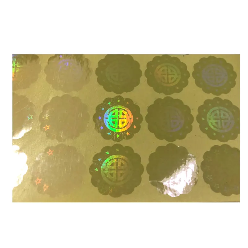 투명 홀로그램 사진 인쇄 홀로그램 스티커 라벨