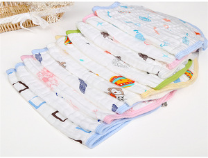 Elinfant <span class=keywords><strong>2</strong></span> pcs/lot organic cotton gauze muslin baby bib bandanas soft breathable baby Burp towel - Product Image 6