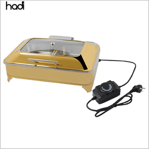 Nhà Hàng Ấn Độ Thiết Bị Nhà Bếp Điện Sưởi Ấm Đầu Bếp Trong Món Ăn 6L Nhà Hàng Buffet Chainer Vàng Thực Phẩm Ấm Hơn - Product Image 3