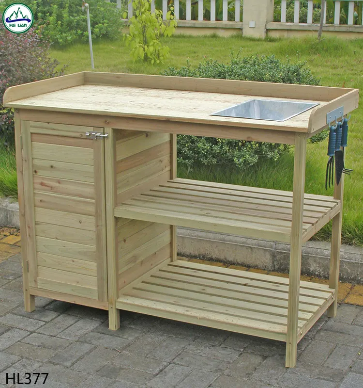 Offre Spéciale en bois table de travail extérieur jardin table de rempotage