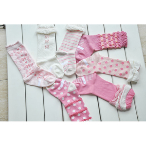 Tricot motif rose et jaune rayé école <span class=keywords><strong>chez</strong></span> <span class=keywords><strong>les</strong></span> adolescentes <span class=keywords><strong>filles</strong></span> tube chaussette - Product Image 6
