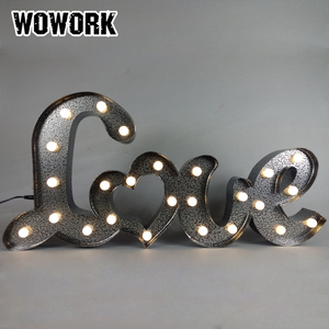Lampes à lettres WOWORK 2026, petites lettres lumineuses, lettres lumineuses pour la maison, artisanat en métal, lampe LED 3D - Product Image 6